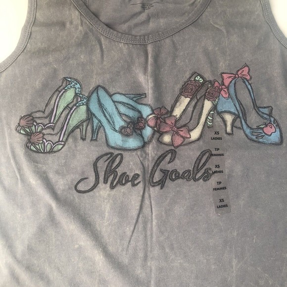 Disney Authentic Princess "Shoe Goals" Tank Top for Women T Shirt Tee Size XS - Picture 3 of 10